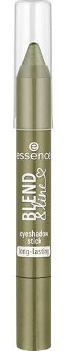 essence blend & line eyeshadow stick, Lidschatten, Nr. 03, Grün, langanhaltend, hochpigmentiert, mit Ölen, metallisch, vegan, ohne Mikroplastikpartikel, Nanopartikel frei, ohne Parfüm, 1er Pack (1.8g)