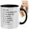22Feels Du Wirst Papa Tasse, Schwangerschaft Geschenk für Männer, Werdender Vater Gratulation, Bald Dad To Be, Hallo von Baby (Zweifarbig Weiss-Schwarz)