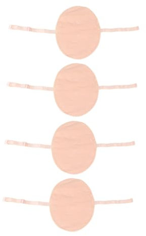 minkissy 2 Pares Almohadillas Para El Sudor De Las Axilas Carpe Desodorante Axila Reutilizable Carpe Cara Sin Sudor Bloque De Sudor Sostén Plato Combinado Hombre Nacarado Algodón