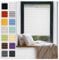 Fenster Plissee ohne Bohren zum Kleben Innenrahmen - Thermo Plisseerollo Innen - Rollo Jalousie, Halterungen auf Rahmen, Faltrollo, Sichtschutz, Blickdicht, für Fenster & Tür - Weiß, 30 x 160 cm