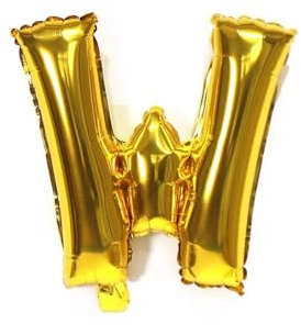 Luftballon Folienballon 16inch Geburtstagsdeko Ballon Buchstaben Deko zum Geburtstag (16 inch Gold W)