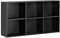 mokebo Aktenregal oder Raumteiler Regal in Schwarz 'Der Verstauer', Holzregal, Bücherregal oder Würfelregal fürs Büro, auch als Kinderregal oder Ordnerregal im Kinderzimmer in 132x75x35 (B/H/T in cm)