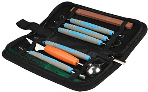 Tranchier-Schälwerkzeuge, 9-teiliges Küchen-Schnitz-Set mit Aufbewahrungstasche für Obst, Gemüse, Garnieren, Schneiden, Schneiden – ideal für Erwachsene und Anfänger