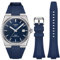 REBANDACE Armband für Tissot PRX Uhren-Serie, weiches Fluorkautschuk-Armband für Tissot PRX Powermatic 80,12 mm, für Herren und Damen, Ersatzarmband für Tissot PRX Serie, 40 mm (Marine)