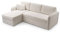 FurniShop24 Ecksofa L-Form mit Schlaffunktion und Stauraum - Eckcouch mit Ottomane, Klappsofa für Wohnzimmer, Modernes Design Schlafsofa Tony - Beige