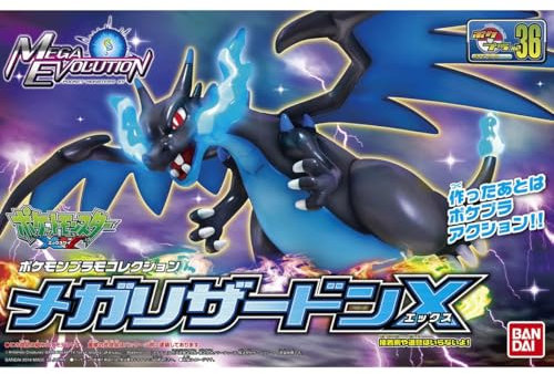 Bandai Pokémon – Figur mit Gelenken, zum Bauen, 10 cm – Charizard X Model Kit