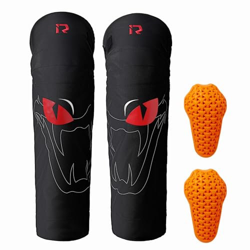 IRON JIA’S Ginocchiere Moto Uomo Inverno, Equipaggiamento Protettivo CE2 Rimovibile, Caldo Impermeabile Antivent