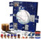 Zahnpasta für Kinder mit Timer Baseball Urlaub Countdown Set 24 Tage Adventskalender Blind Home & Sammlerstücke für Fans Perfekt für Weihnachten & Weihnachten Adventskalender 2024 (Blau, 26x18x3,5)
