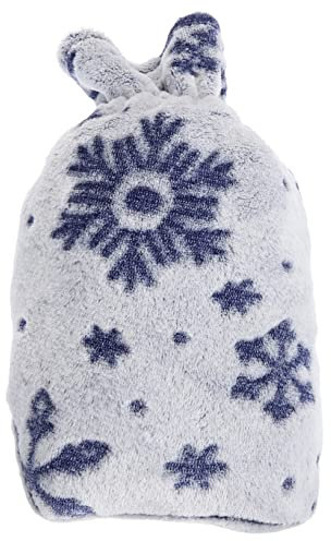 Ipetboom Funda Para Bolsa De Agua Caliente Azul Con Diseño De Copos De Funda Térmica Antiescaldadura Resistente Al Desgaste y Protección Para Manos