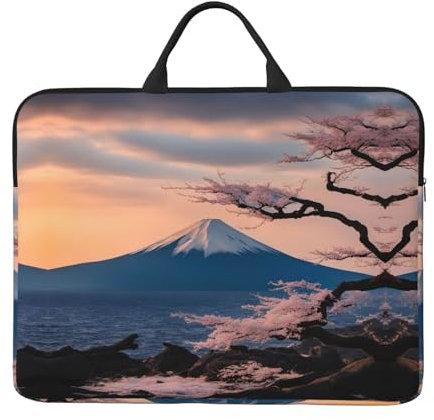 Japan Mount Fuji Querformat 14 Zoll Laptop Computer und Tablet Handtasche Tragetasche Business Casual
