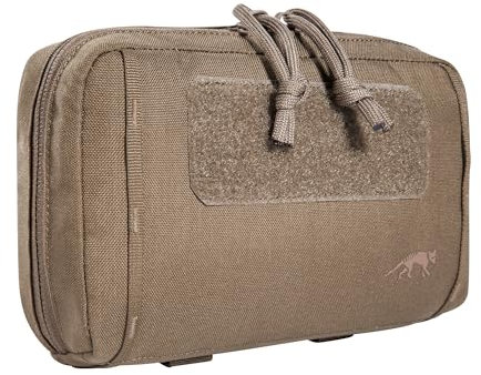 Tasmanian Tiger TT Tac Organizer Pro Zusatz-Tasche für Plattenträger mit Handy-Halterung, vielen Fächern und Dokumenten-Tasche, Molle-kompatibel; Coyote Brown