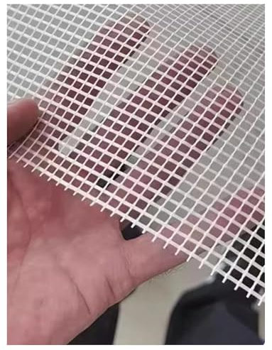 Rouleau de Treillis en Fibre de Verre Non adhésif for Murs intérieurs et extérieurs, 164 Pieds de Long(4x4mm-160g/㎡)