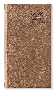 Letts of London Ladydate Agenda semainier fin 2026 – Or rose 26–081958