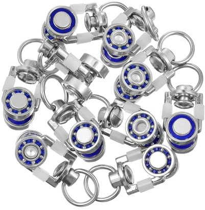 ABOOFAN 10stücke Gardinenrollen Gardinenrad Riemenscheibenrollen Gardinenschienenschiene Gardinenrollenhaken Gleitrad Gardinengleitrad Riemenscheiben Gardinenbeschläge