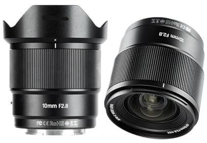 Lens, Objectif Ultra Grand Angle fisheye AF 10 mm F2.8 105,3° avec autofocus, Compatible avec Les appareils Photo Sony E ZVE10 et Fujifilm XF.,for Camera(XF)
