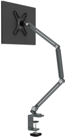 Supporto for monitor e tablet portatile a braccio lungo, supporto da scrivania VESA for iPad Galaxy Xiaomi Kindle(Gray Vesa 137)