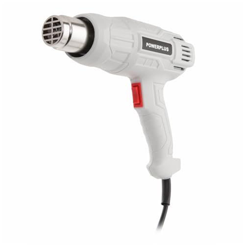 Powerplus Heißluftpistole POWC80100-2000 W-Heißluftpistole, 2 Temperatureinstellungen 350-600°C