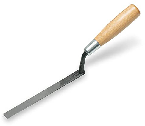 Marshalltown Maurer-/Fugenkelle mit Hartholzgriff, aus Carbonstahl, für Maurer und Künstler, Maße der Kelle: 172x13mm