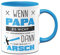 Tassenbrennerei Tasse mit Spruch Papa reparieren - Geschenk für Papa, Vater - Geburtagsgeschenk, Vatertag - Tassen mit Sprüchen lustig (Blau)