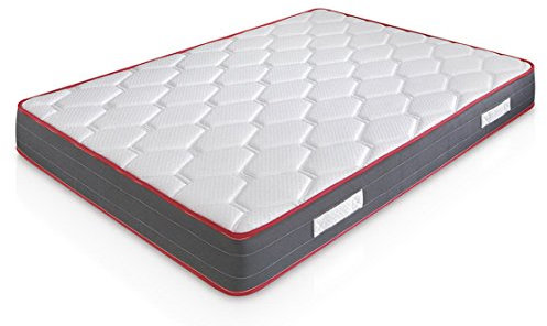 Matelas Ergo-Confort 160X200 à mémoire de Forme | 22 cm Épaisseur | 2 cm de Mousse à mémoire de Forme de 65 kg/m3 | Foam AirSistem | Extrêmement Durable