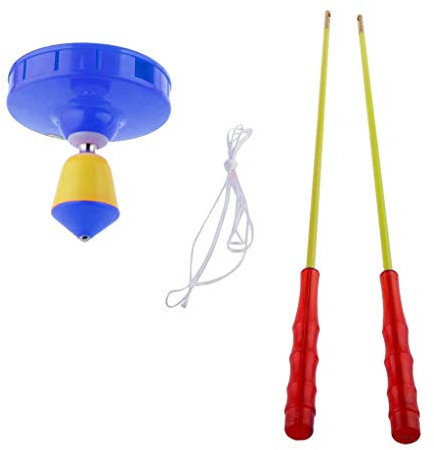 Tubayia Kunststoff Diabolo mit Handstäbe und Schnur, Geschicklichkeitsspiel Spielzeug für Kinder