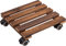 Metafranc Carrello portavasi 300 x 300 mm – 60 kg – Piastra di Pino – Look Vintage – Ruote in TPE con 4 bloccanti/Rullo per Fiori/Supporto per Il Trasporto per Piante / 825270