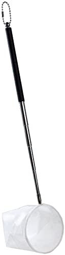 AQUANEAT Small Fish Tank Shrimp Net, Aquarium Debris Cleaning Tools, with Extendable Handle, 2” Circular