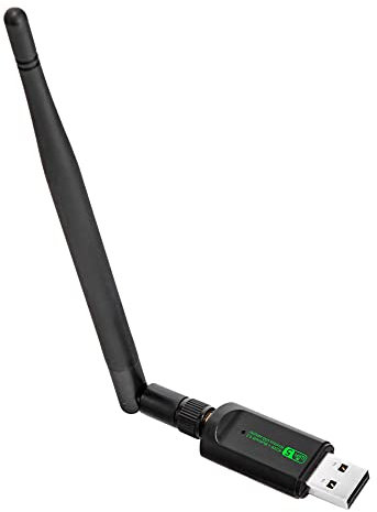 Adaptador WiFi USB Bluetooth PC – Tarjeta de Red WiFi Dual Band 2.4 GHz / 5.8 GHz + Bluetooth 4.2 Receptor WiFi para PC de sobremesa MU-MIMO Antena
