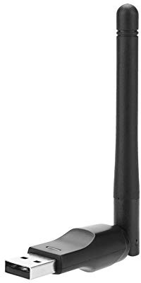 ciciglow USB-WLAN-Adapter, 2,4 GHz 150 Mbit/s Wireless-Netzwerkadapter 2 DBi High Gain Wireless-Netzwerkkarte 64/128/152-stellige WEP-Verschlüsselung für Wind 2000, XP, Vista, Win7/8/10, MAC