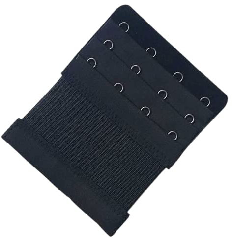 Citystores® Black 4 Hook Bra Extender Extension Adjuster Pregnancy Comfort back Clips