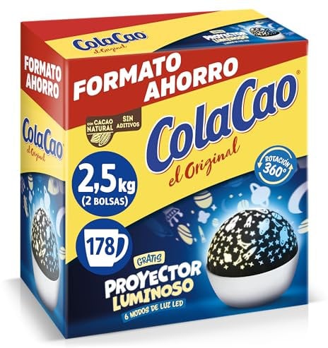 ColaCao, Original, Cacao Soluble Natural sin Aditivos - Formato Ahorro - 2,5kg (Taza Batidora Star Wars)