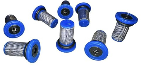 Filtros de malla antigoteo Top Hat (50 tamaños de malla) (paquete de 10) Filtros de pulverización de boquilla, filtros de pulverización a presión