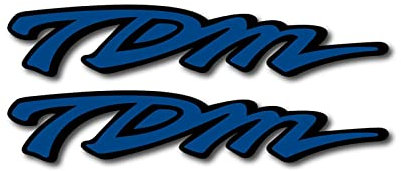 STATUZ per Yamaha TDM 850 TDM Moto Bicicletta Serbatoio Carburante Adesivo Ruota Casco Moto Logo Riflettente Impermeabile Decorare (Color : Reflective Blue)