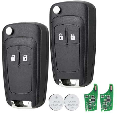 2PCS 2 button For Opel Vauxhall Key Fob Replacement for Vauxhall Astra J Insignia Zafira B Meriva Cascade Viva Remote Key Astra gtc Key Fob with ID46 Chip 433MHZ