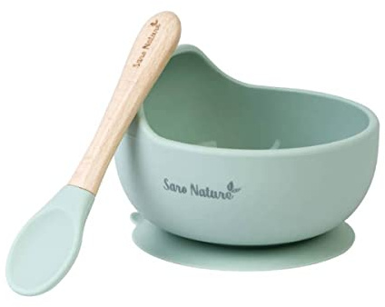 Set Alimentación Saro NORDIC WAVE silicona alimentaria - Menta
