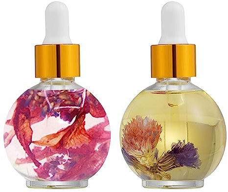 Hydrating Oil For Repaired Cuticles,Cuticle Softener Revitalizing Oil Infused With Natural Flower | 30ml Nail Hardener Cuticle Remover, Cuticle Softener For Brittle Peeling Breaking Thin Nails Foccar