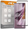 2X Protector de Pantalla Curvo 3D para OPPO Reno 10 - OPPO Reno 10 Pro - OPPO Reno 10 Pro+, Negro, Protección Completa, 3D / 4D / 5D