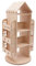 LUNICASHA Drehbares Bücherregal 360 Grad, 3-stufiges Drehbares Bücherregal, Standregal für Kinder, Multifunktionales Bücherregal, Lagerregal für Schlafzimmer Wohnzimmer