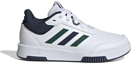 adidas Unisex Kids Tensaur Sport Training Lace Shoes, Cloud White/Green/Collegiate Navy, 10.5 UK Child