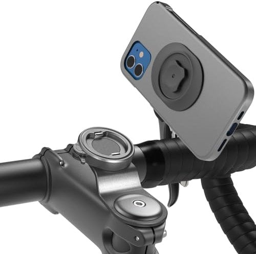 SINCETOP MOUNT Soporte Movil Bicicleta, Aluminio Soporte Movil Bici - Montaje y Desmontaje Rápido Porta Móvil Bicicleta Montaña/MTB/Carretera Manillar para Telefono iPhone 16 Pro MAX y Otro