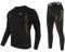 KONG JIMFAN Thermo Unterwäsche Set Lange Unterhosen Herren Mit Eingriff Arbeitsbekleidung Herren Militär Pullover Herren Thermo Herren Oberteil Herren Leggings Sexy Running(Schwarz,L)