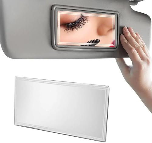Auto Makeup Spiegel,Auto Sonnenblende Spiegel,Auto Sonnenblende Kosmetikspiegel,Auto Sonnenblende Kosmetikspiegel,Car Cosmetic Mrrors,für Visera de Coche, Respaldo Asiento de Coche