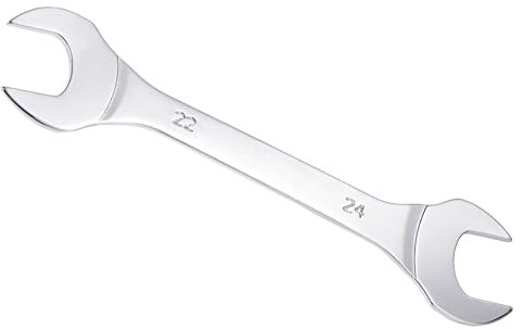 CoCud Dünner Ringschlüssel, metrisch 22mm x 24mm, doppelseitiger schlanker Schlüssel - (Anwendungen: für dünne Muttern, enge Räume), 1 Stück
