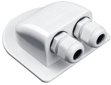 Solar Kabeldurchführung IP68 2-Fach Kabeleinführung Dachdurchführung Wasserdichte Solar-Kabeleinführungsverschraubung für Wohnmobilen