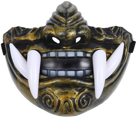 Toyvian Cosplay Maske Japanischer Stil Bunte Party Maske Für Halloween Wiederverwendbar Mit Elastischem Band Für Karneval Und Bühnenaufführungen Detaillierte
