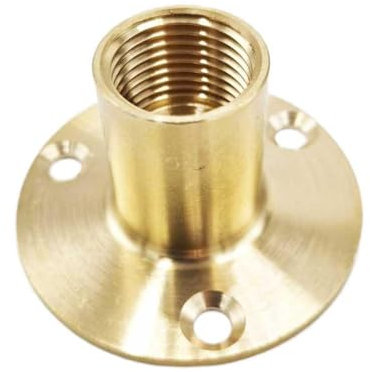 1/2 x 15mm Garden Tap Wall Plate Tube Boss Bracket Brass