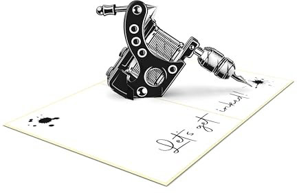 MOKIO® Pop-Up Karte – Tattoo – 3D Grußkarte zum Geburtstag für eine Tätowierung