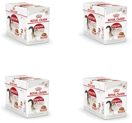 Royal Canin Instinctive Jelly | 48er Pack | 48 x 85 g | Nassfutter in Gelee für ausgewachsene Katzen | Zur Unterstützung der Harnwege und des Gewichts | Ausgewogene Rezeptur