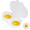 Egg Poacher, Microwave Egg Poacher, Egg Poacher Microwave, Reusable Poached Egg Maker Poached Egg Maker Microwave, Egg Poacher Cups, Double Cups Egg Boiler for Home Kitchen Gadgets