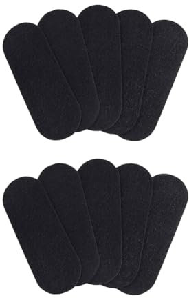 VENEKA 10 PCS Ceiling Fan Filters, Activated Coconut Carbon Filter Filters for Ceiling Fan Blades Odors, Dust Oval